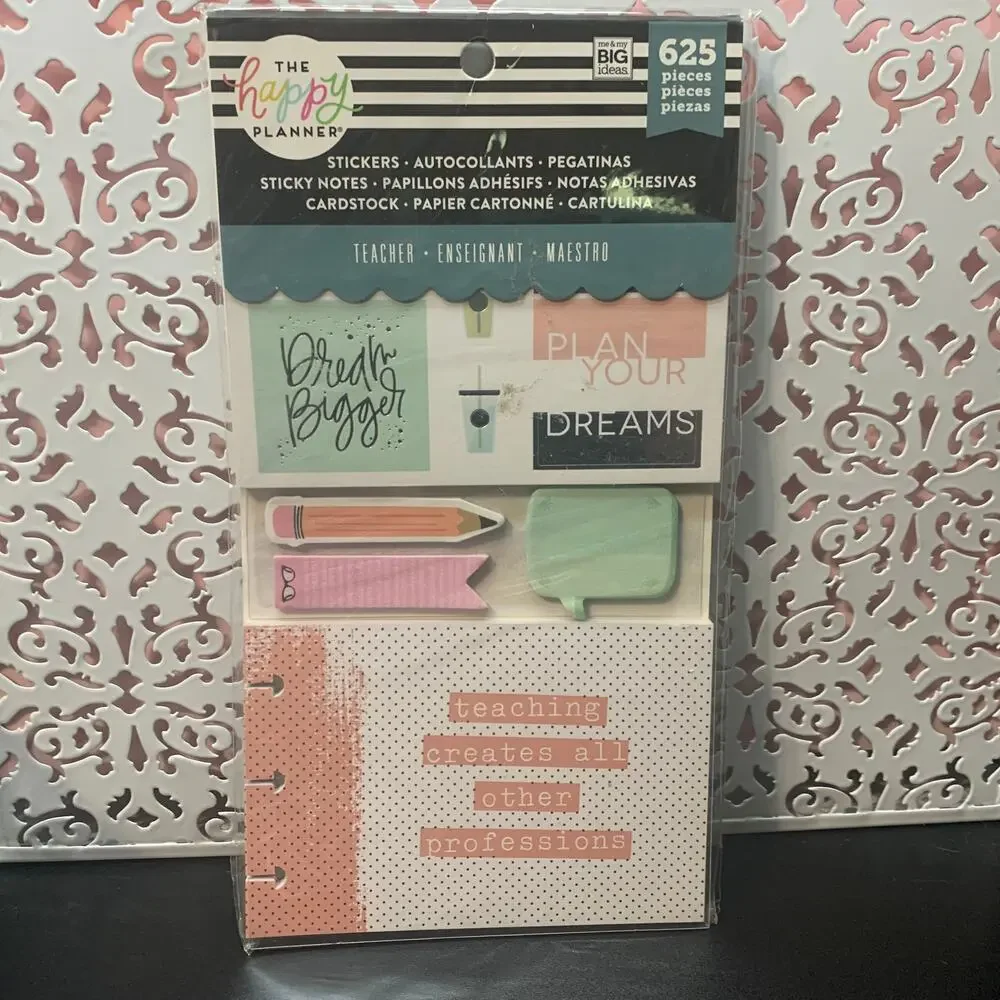 NIP MAMBI The Happy Planner stickers notes cardstock teacher PLMP-26 625 pcs